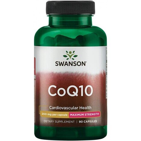 Swanson Coenzima Q10, 200 mg, 90 Capsule (Antioxidant natural, intareste imunitatea)